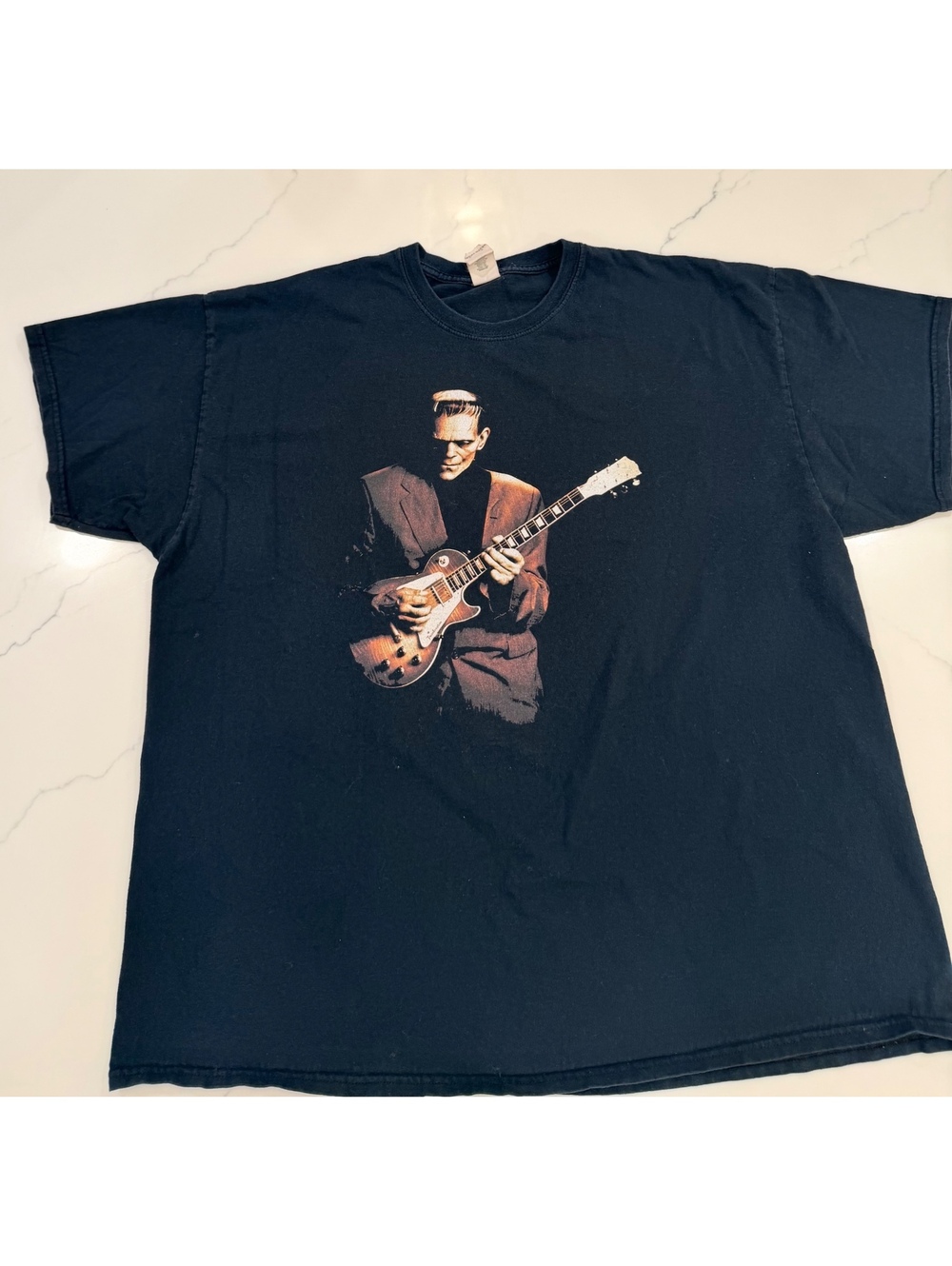Halloween Johnny “Frankenstein” Cash Black T-Shirt Size 2XL